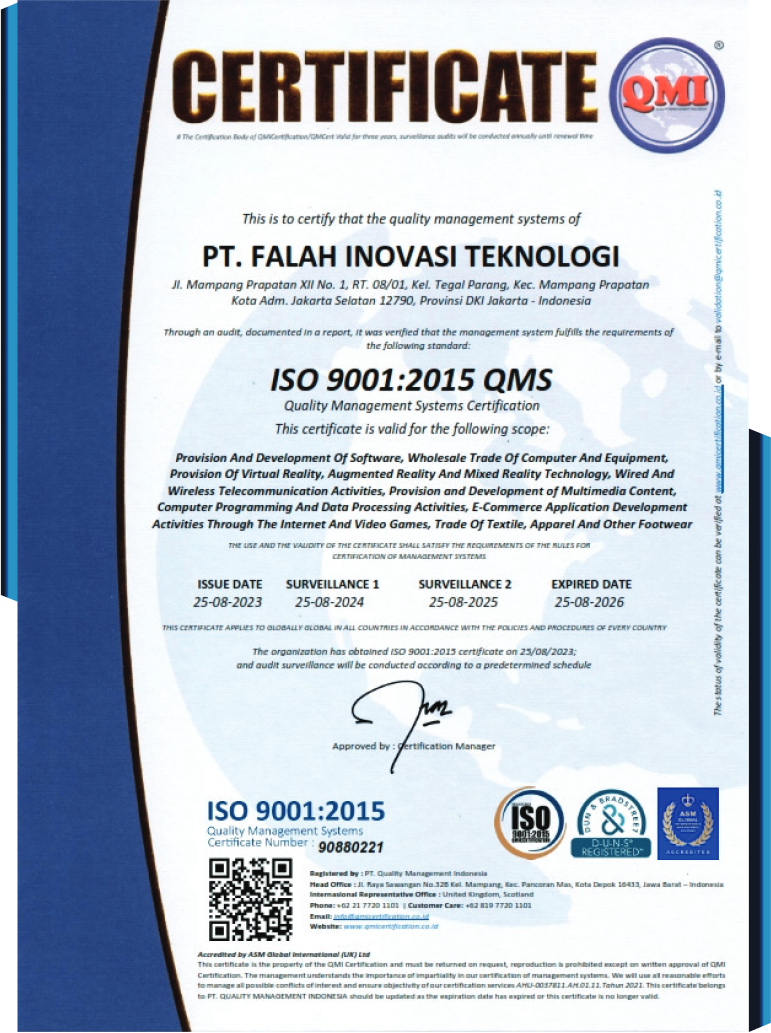 Certificate ISO